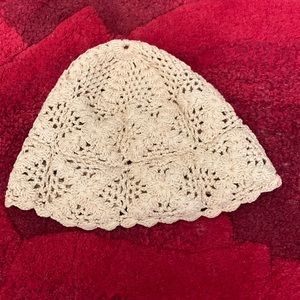 Crochet knot beanie